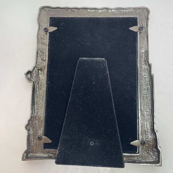 Vintage New York Metal Picture Frame 4" X 6" With Statue of Liberty & Empire Sta - Picture 6 of 12
